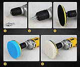 Комплект полірувальних дисків для авто 10шт + 2 адаптера, діаметр 80мм, фото 3