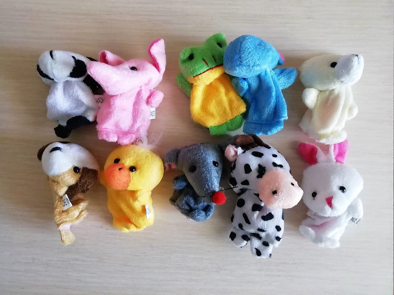 Пальчиковий театр для садочка 10 тваринок — розвиток мовлення, памяті, театралізована діяльність, фото 1