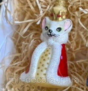 Новорічна ялинкова іграшка "Мишиний король", фото 1