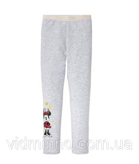 Утеплені (начос) легінси лосини Disney на дівчинку р.98-104 - 2-4 роки, Minnie Mouse, Мінні Маус, фото 1