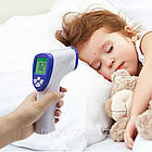 Комплект 2 шт Безконтактний інфрачервоний термометр на батарейках IT / Електронний дитячий градусник, фото 2