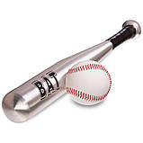 Біта бейсбольна алюмінієва BAT SP-Sport Срібло (розмір 50 см) C-1860-01, фото 3