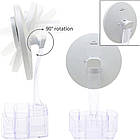 Дзеркало з LED-підсвіткою і підзаряджанням через USB EL-1254/Дзеркало органайзер з підсвіткою, фото 4