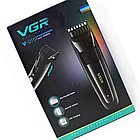 Машинка для стрижки волосся VGR V-015, з акумулятором та USB / Бездротова акумуляторна машинка триммер, фото 10