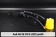 Декоративна маска контурна Audi A6 C8 (2018-2025) дорест права, фото 5
