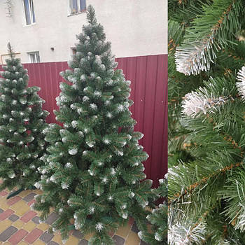 Штучна ялинка "Снігова королева" 1,8 м із білими кінчиками та підставкою/Нодня ялинка зі снігом