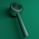 Самоочисна щітка для волосся, 25см, Зелена / Масажна щітка для волосся / Гребінець для волосся, фото 5