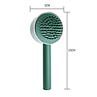 Самоочисна щітка для волосся, 25см, Зелена / Масажна щітка для волосся / Гребінець для волосся, фото 10