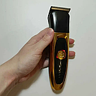 Бездротовий триммер 3в1 6709GM для стрижки волосся, бороди, носа, вух / Акумуляторна машинка для стрижки, фото 4