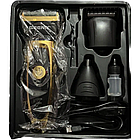 Бездротовий триммер 3в1 6709GM для стрижки волосся, бороди, носа, вух / Акумуляторна машинка для стрижки, фото 8