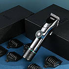 Професійна машинка для стрижки волосся VGR V-256 + 6 насадок / Акумуляторний чоловічий тример, фото 2