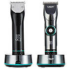 Професійна машинка для стрижки волосся VGR V-256 + 6 насадок / Акумуляторний чоловічий тример, фото 9