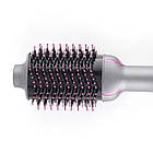 Фен-щітка для сушіння волосся (1200 Вт) R-411 / Фен гребінець / Стайлер для укладання волосся, фото 7