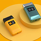 Електробритва шейвер VGR V-357 з USB та LED дисплеєм, Жовта / Акумуляторна бездротова чоловіча бритва, фото 2