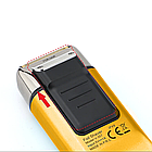 Електробритва шейвер VGR V-357 з USB та LED дисплеєм, Жовта / Акумуляторна бездротова чоловіча бритва, фото 5