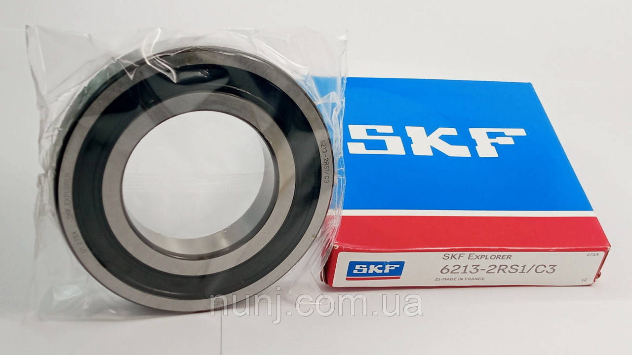 Підшипник 6213-2RS-C3 SKF (70-180213) розміри: 65*120*23 кульковий радіальний закритий, фото 1