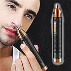 Тример 2в1 для носа та вух Gemei GM-3108, 3W / Бездротовий чоловічий тример-бритва для обличчя, фото 2