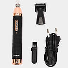 Тример 2в1 для носа та вух Gemei GM-3108, 3W / Бездротовий чоловічий тример-бритва для обличчя, фото 7