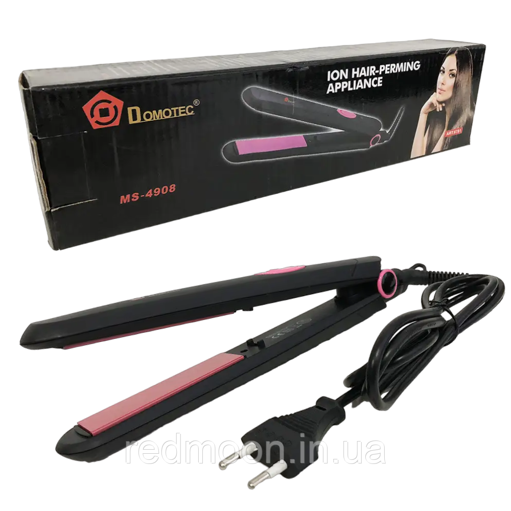 Щипці для волосся Domotec MS-4908, 45W / Плойка утюжок для укладання волосся / Випрямляч, фото 1