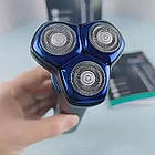 Чоловіча акумуляторна електробритва (800 мАг, 5Вт) VGR V-325 / Роторна бритва для сухого та вологого гоління, фото 6