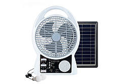 Портативний вентилятор акумуляторний з сонячною батареєю