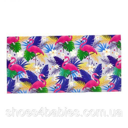 Поздоровчий конверт "З днем народження - Фламінго" 16,7x8,2 см