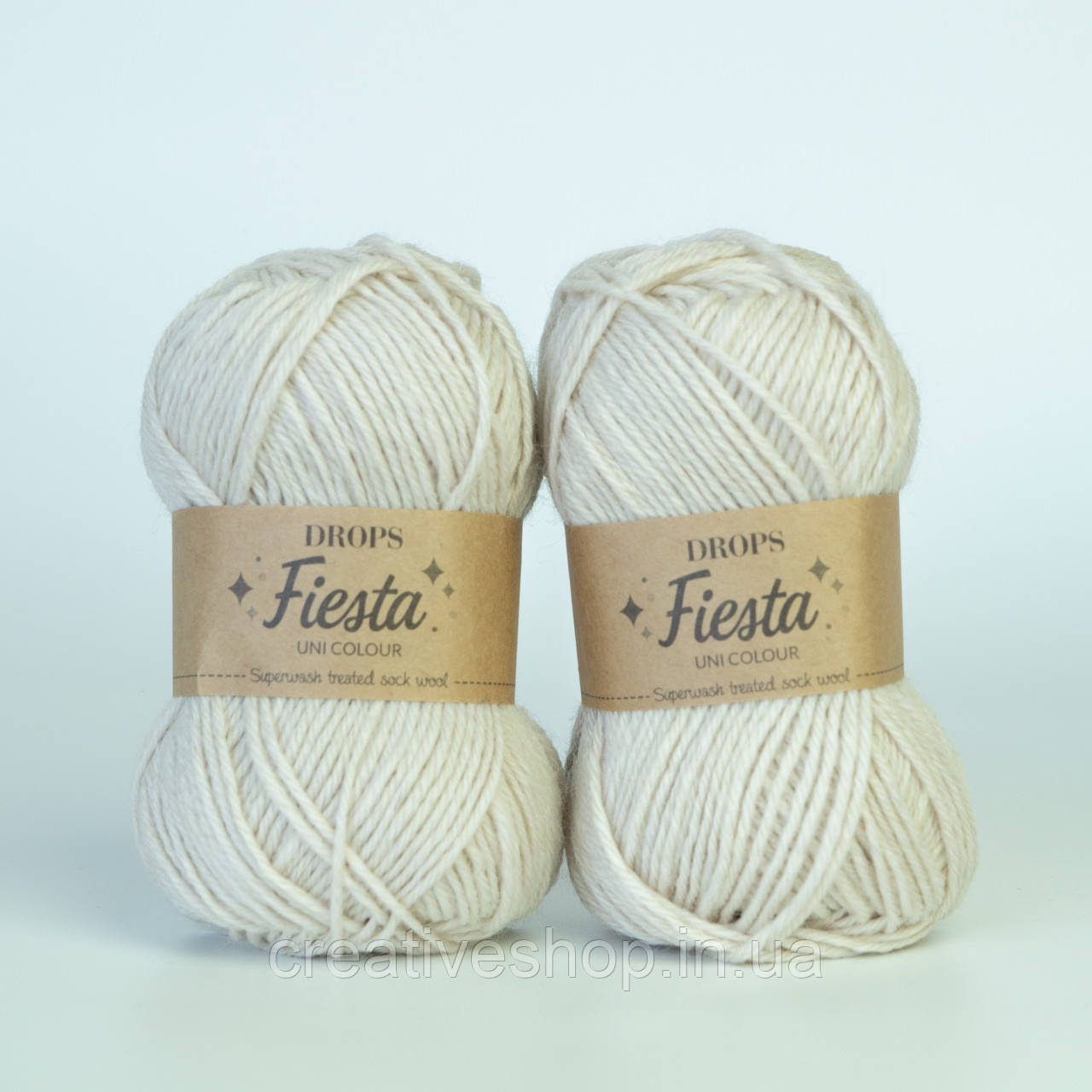 Пряжа Drops Fiesta (колір 02 light beige), фото 1