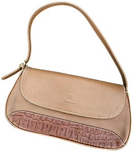 Коричнева жіноча сумка-багет через плече з натуральної шкіри карамельно-коричневого кольору Bellerose