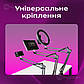 Комплект 3 в 1 лампа для манікюру VAS-01 18W зі штативом 2,1 м і пантограф для телефону Type 35 B, фото 7