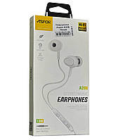 Навушники з мікрофоном Aspor A208- білий