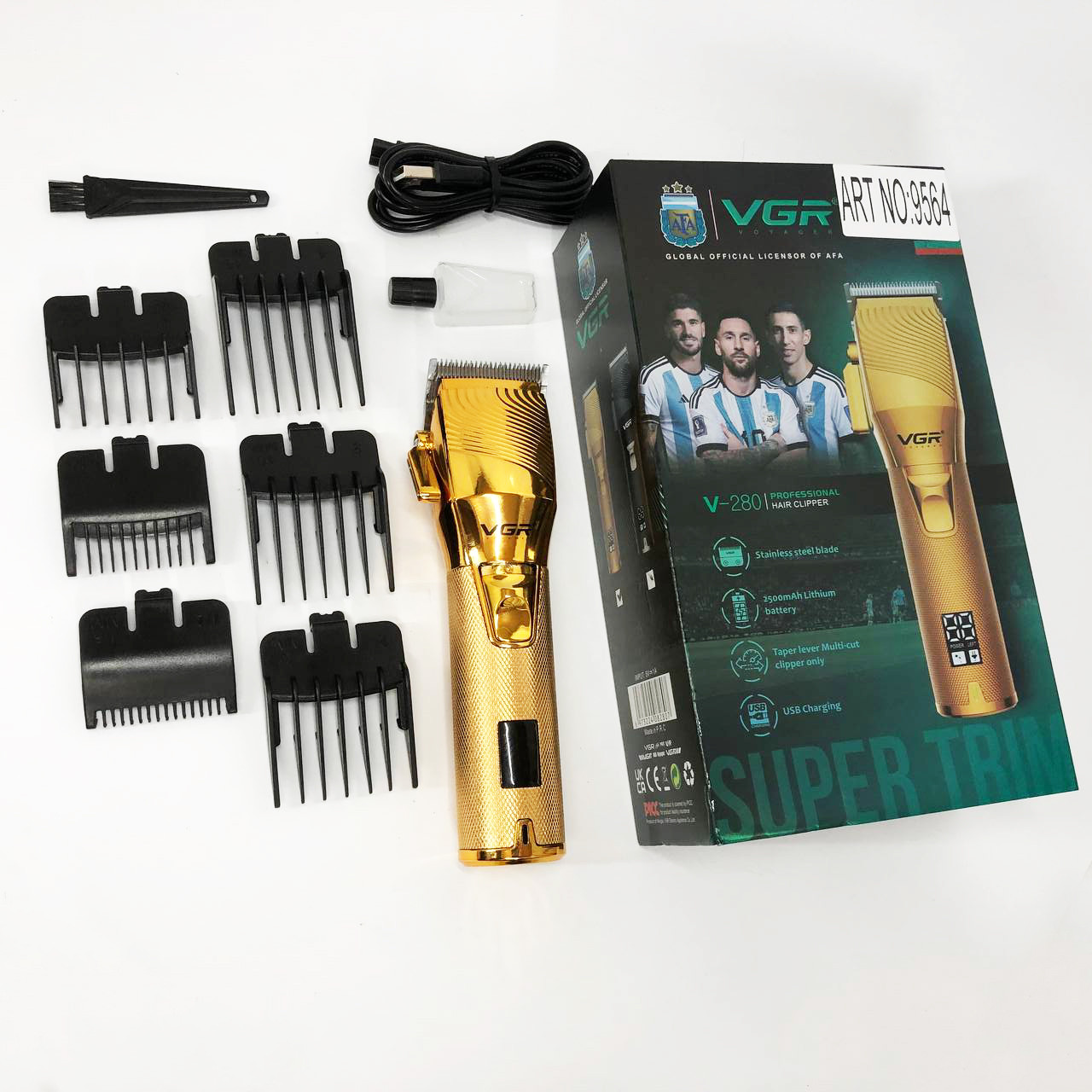 Відмінна машинка для стрижки волосся, Машинка для стрижки акумуляторна Електромашинка волосся EC-54, фото 1