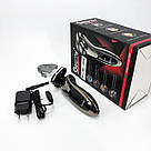 Акумуляторна машинка для стрижки, Електробритва для чоловіків, Універсальна акумуляторна електробритва YR-11, фото 8