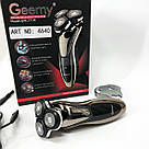 Акумуляторна машинка для стрижки, Електробритва для чоловіків, Універсальна акумуляторна електробритва YR-11, фото 7