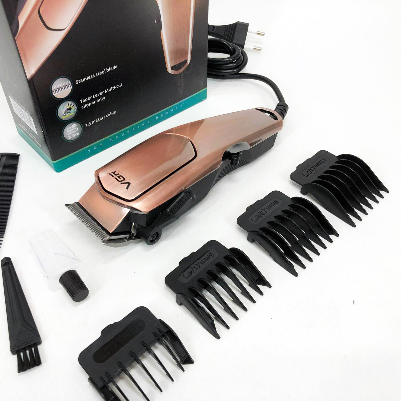 Чоловічий тример для окантовки VGR V-131, Машинка для стрижки волосся і гоління Тример скронь RC-12, фото 1