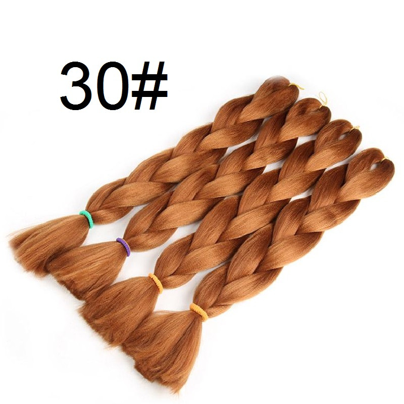 Канекалон золотисто-рудий 30# 60см 100г термостійкий однотонний Jumbo коса для плетіння афро кіски дред брейдів