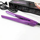 Випрямляч для волосся для поїздок Domotec, Потужна праска вирівнювання волосся Плойка вирівнювач EH-19, фото 5