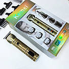 Машинка для стрижки волосся без шуму Kemei, Машинка для стрижки посіченого волосся BA-69, фото 7