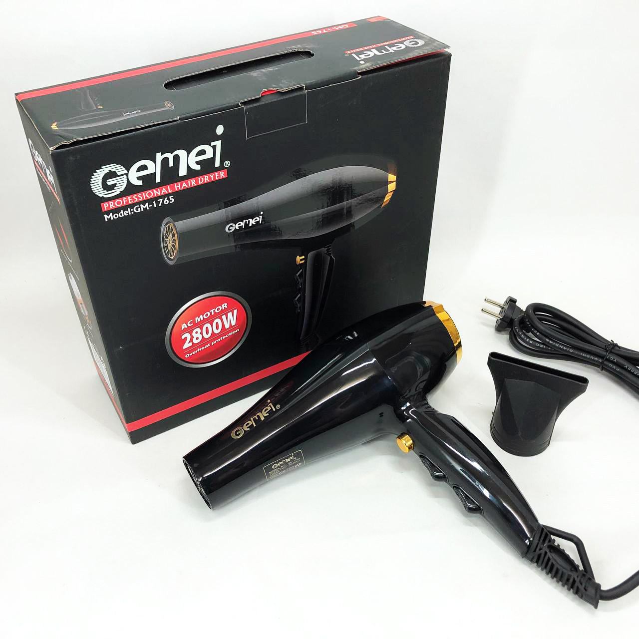 Фен для об'ємної укладки, Портативний фен з насадками, Фен для укладання зачіски Хороший потужний ZI-27, фото 1