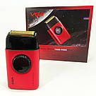 Електробритва чоловіча бездротова VGR, Бритва портативна акумуляторна, Бритва професійна для гоління ZI-41, фото 10