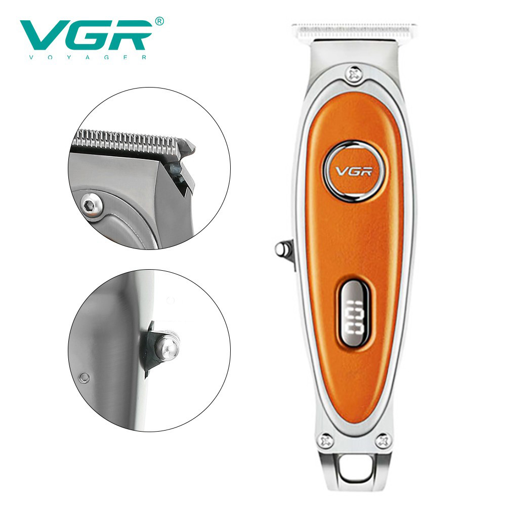 Машинка для стрижки волосся з акумулятором VGR, Тример бездротовий, Машинка для підстригання AL-33, фото 1