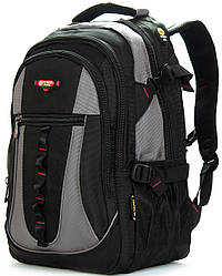 Рюкзак ортопедичний шкільний сірий три відділи хлопчику у 6-11 клас для ноутбука 15" Power in Eavas 317