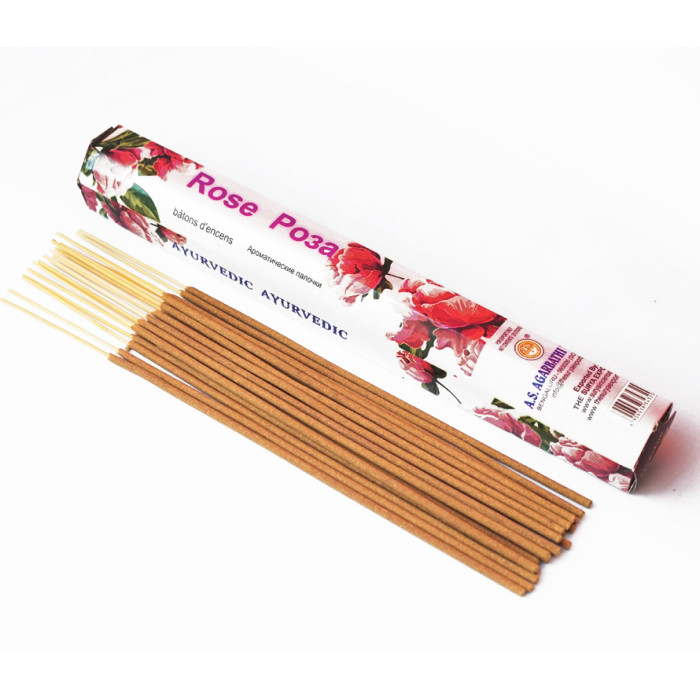 Ароматичні пахощі Rose (Троянда) Ayurvedic  шестигранник, фото 1