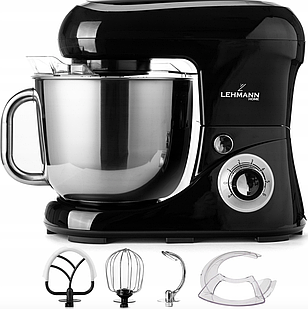 Кухонний планетарний міксер тістоміс із чашею 5 л  Lehmann Chervil Black 2200W