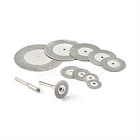 Диск алмазний (для гравера) 10 шт діаметр 16-60 мм, фото 3