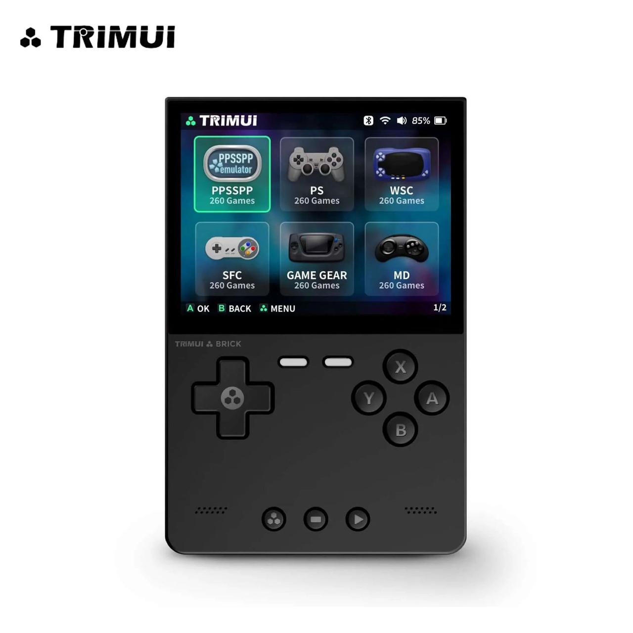 Приставка ігрова консоль TRIMUI Brick 64 GB Black (~5000 ігор), фото 1