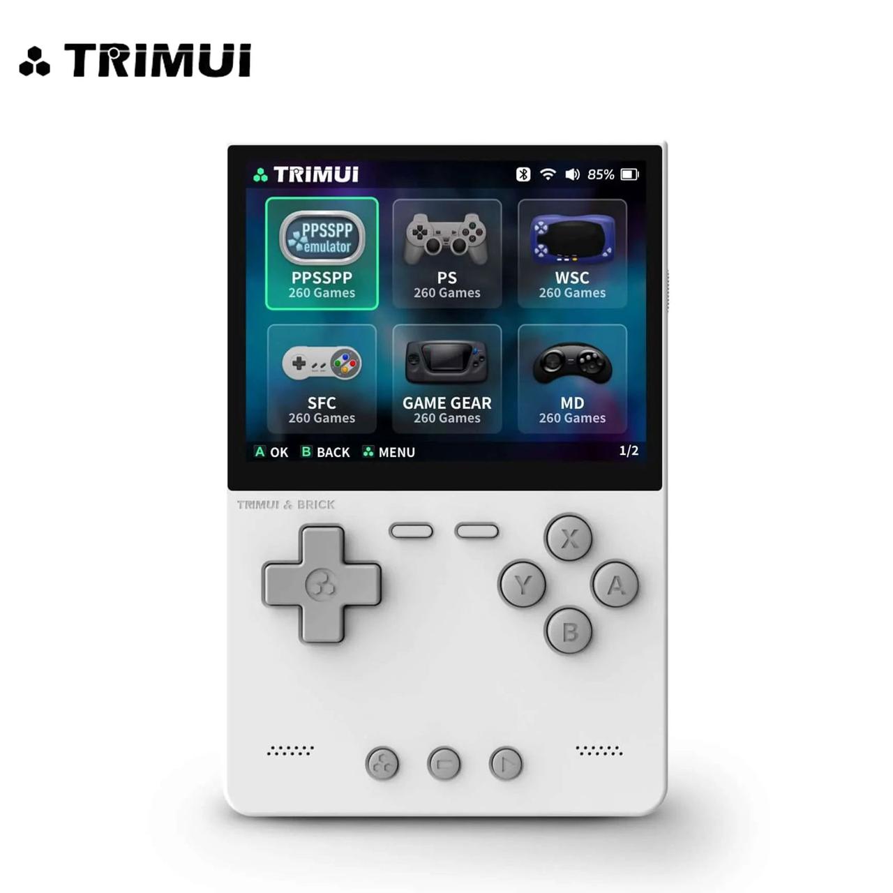 Приставка ігрова консоль TRIMUI Brick 64 GB White (~5000 ігор), фото 1