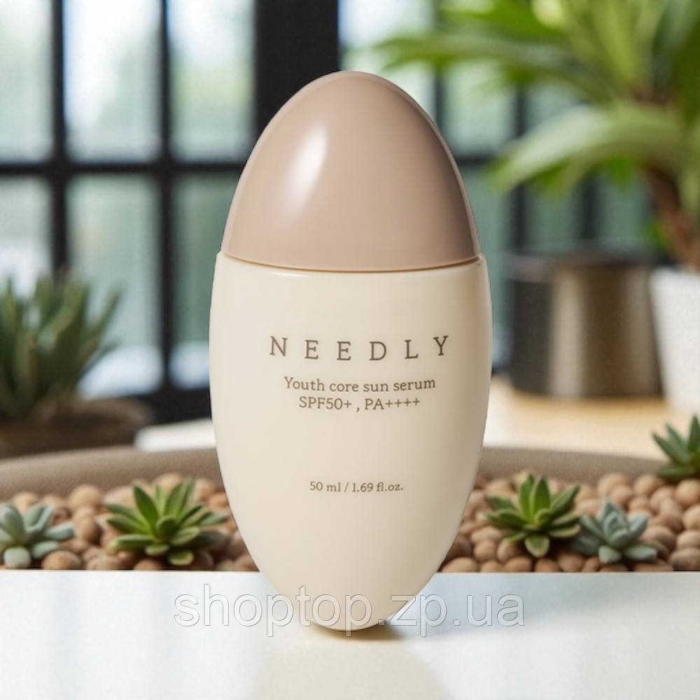 Cонцезахисна крем-сироватка потрійної дії Needly Youth Core Sun Serum SPF 50+ PA++++, фото 1