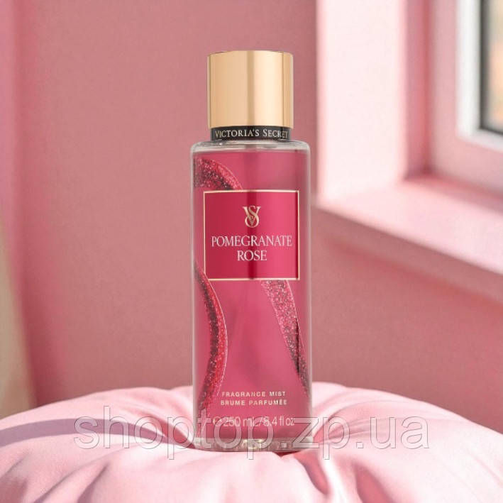 Парфумований міст для тіла Victoria's Secret Pomegranate Rose Lunar New Year Body Fragrance Mist 250 мл, фото 1