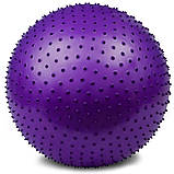М'яч для фітнесу (фітбол) EasyFit EF-3015-V, Ø65 см, фіолетовий - для зросту 160-180 см, навантаження до 120 кг., фото 2