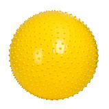 М'яч для фітнесу (фітбол) EasyFit EF-1971, Ø55 см, жовтий - для зросту 150-160 см, навантаження до 100 кг., фото 2
